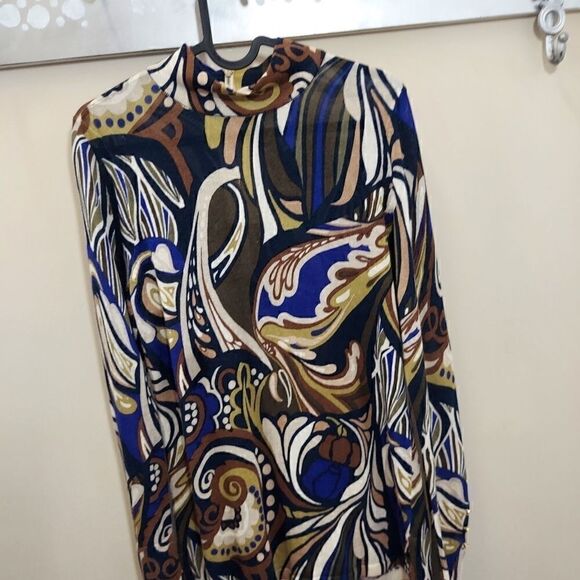 Chico's Zip Neck Sheer Sweater - Picture 8 of 9